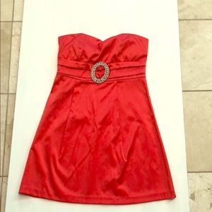 Salmon color mini dress